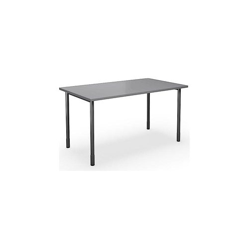 4061753262134 - Mehrzwecktisch DUO-C gerade Platte HxT 700 - 800 x 800 mm Breite 1400 mm lichtgrau schwarz kaiserkraft 4061753262134 - Mehrzwecktisch DUO-C gerade Platte HxT 700 - 800 x 800 mm Breite 1400 mm lichtgrau schwarz kaiserkraft