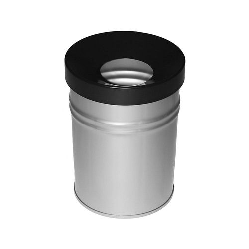 4260058012134 - Abfallbehälter selbstlöschend Volumen 16 l HxØ 340 x 245 mm neusilber kaiserkraft