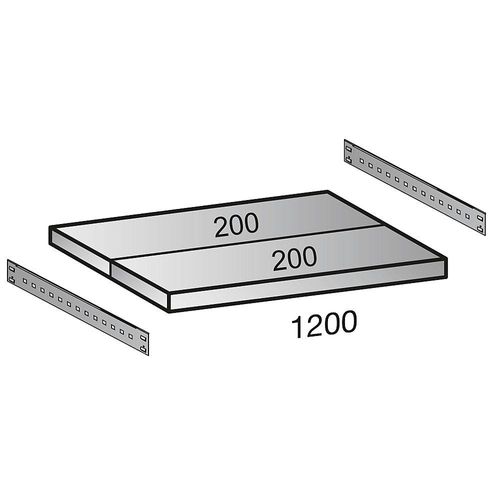 4260035212168 - Fachboden für Industriesteckregal Bodenbreite 1200 mm Tiefe 400 mm kaiserkraft 4260035212168 - Fachboden für Industriesteckregal Bodenbreite 1200 mm Tiefe 400 mm kaiserkraft