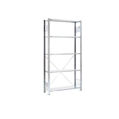 4061753013514 - eurokraft pro Steckregal Höhe 2000 mm für Sichtlagerkästen Grundregal BxT 1060 x 336 mm 5 Böden