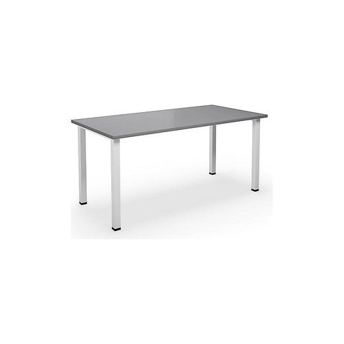 4061753264497 - Mehrzwecktisch DUO-U gerade Platte Tiefe 800 mm Breite 1600 mm lichtgrau weiß kaiserkraft 4061753264497 - Mehrzwecktisch DUO-U gerade Platte Tiefe 800 mm Breite 1600 mm lichtgrau weiß kaiserkraft