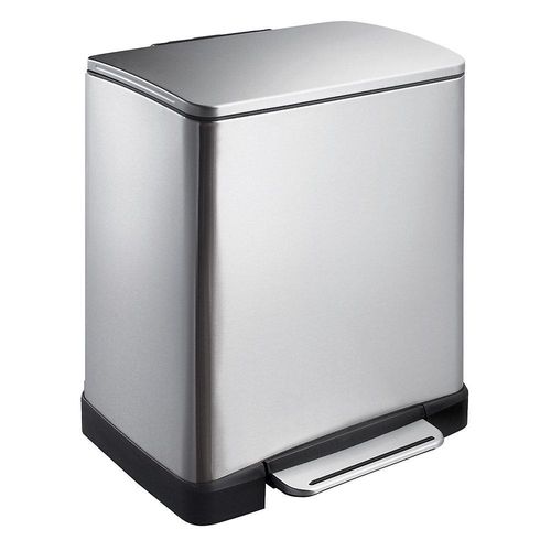 8713631650217 - EKO Edelstahl-Tretabfallsammler eckig Volumen 20 l Anti-Fingerprint-Beschichtung
