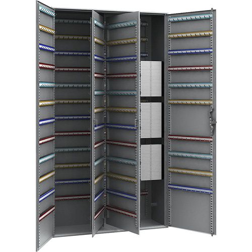 4061753018458 - Schlüsselschrank 2-türig HxBxT 1300 x 730 x 250 mm 940 Haken kaiserkraft