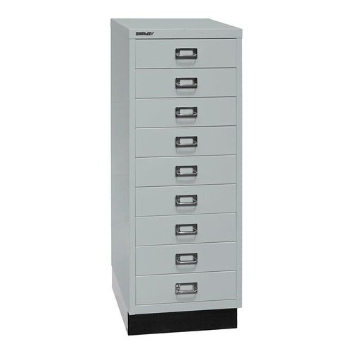 4061753238917 - BISLEY MultiDrawer™ 39er Serie mit Sockel DIN A3 9 Schubladen lichtgrau schwarz 4061753238917 - BISLEY MultiDrawer™ 39er Serie mit Sockel DIN A3 9 Schubladen lichtgrau schwarz
