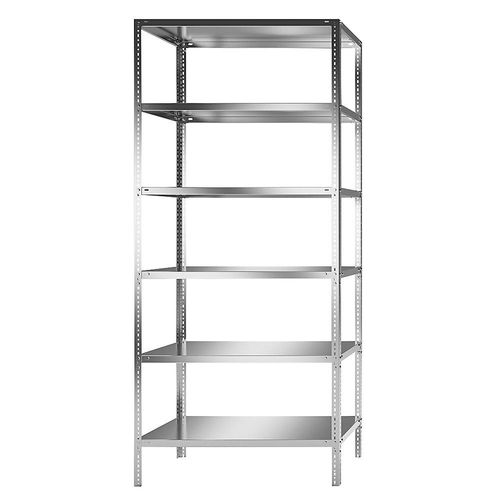 4021177029188 - Edelstahlregal Regalhöhe 2500 mm Grundregal Breite x Tiefe 1100 x 600 mm kaiserkraft