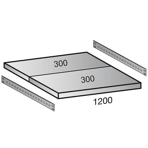 4260035210935 - Zusatzboden für Archiv-Steckregal Tiefe 600 mm Breite 1200 mm kaiserkraft