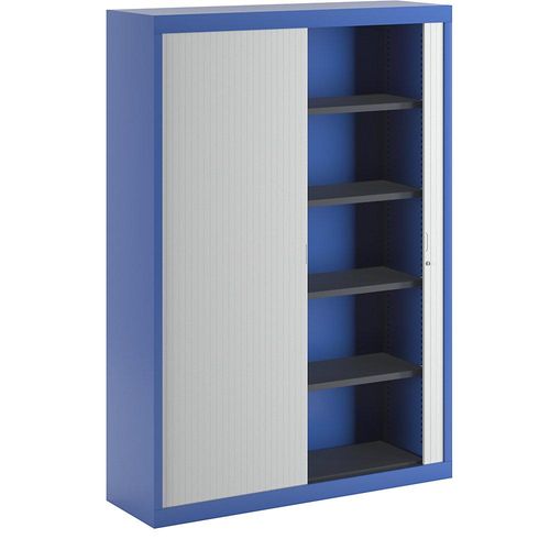 8697653673600 - Rollladenschrank HxBxT 1990 x 1400 x 440 mm Korpus enzianblau kaiserkraft
