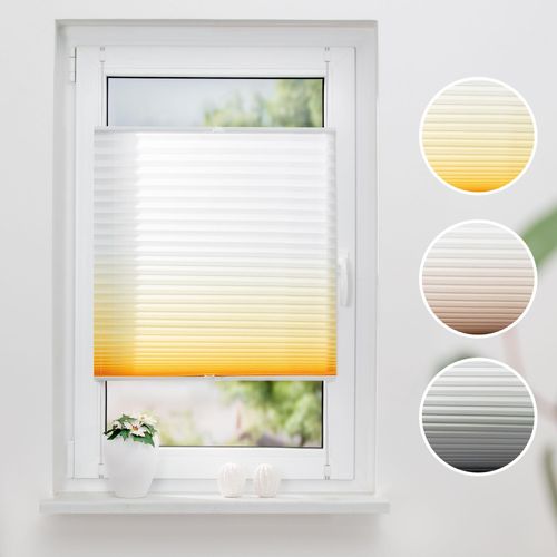 4260459065517 - K-HOME Plissee »Farbverlauf« Lichtschutz ohne Bohren verspannt