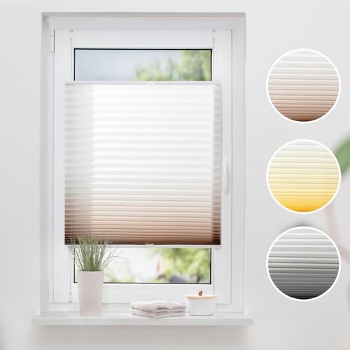 4260459064992 - K-HOME Plissee »Farbverlauf« Lichtschutz ohne Bohren verspannt