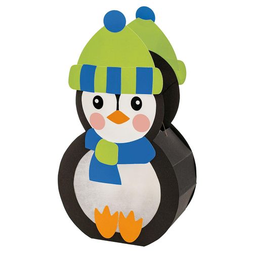4058896380092 - Bastel-Set Laterne Pinguin – bereits vorgestanzt
