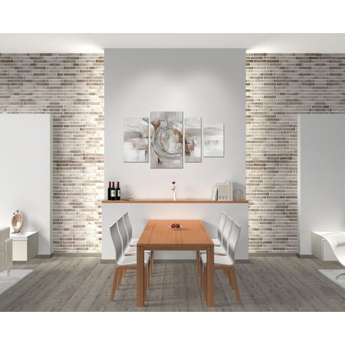 4032295016448 - Ölgemälde BÖNNINGHOFF farbe bild(er) braun beige silber B124cm H70cm T3cm Canvas Holz Bilder jedes Bild ein Unikat