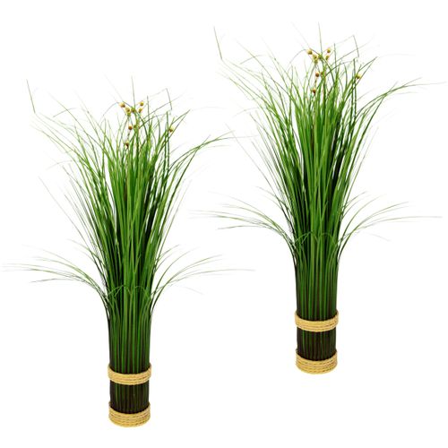 4019844774684 - Kunstpflanze IGEA Grasbündel Kunstpflanzen Gr B H 17 cm x 50 cm grün Künstliche Zimmerpflanzen 2er Set