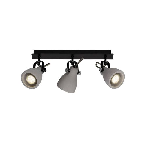 4004353290671 - BRILLIANT Lampe Thanos Spotbalken 3flg schwarz matt zement grau 3x PAR51 GU10 20W geeignet für Reflektorlampen (nicht enthalten) Köpfe schwenkbar 4004353290671 - BRILLIANT Lampe Thanos Spotbalken 3flg schwarz matt zement grau 3x PAR51 GU10 20W geeignet für Reflektorlampen (nicht enthalten) Köpfe schwenkbar
