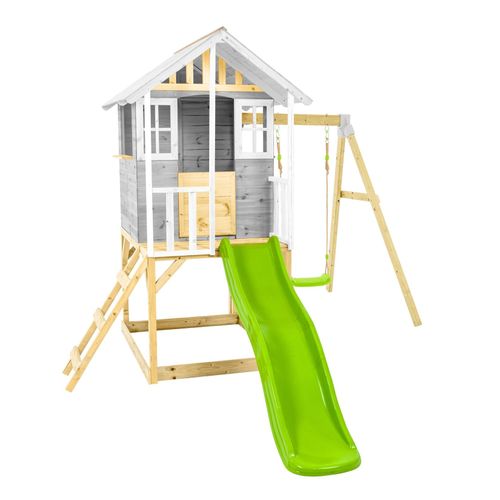 4262519770041 - Zwerkules Spielhaus Valli 2 inkl Rutsche & Schaukel 352x280x244cm 4262519770041 - Zwerkules Spielhaus Valli 2 inkl Rutsche & Schaukel 352x280x244cm
