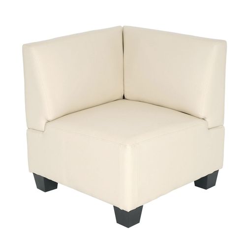4052826123452 - Modular Eckteil Moncalieri Kunstleder ~ creme 4052826123452 - Modular Eckteil Moncalieri Kunstleder ~ creme
