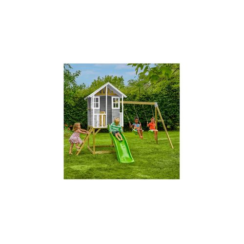 4262519770058 - Zwerkules Spielhaus Valli 3 inkl Rutsche & Doppelschaukel 352x370x277cm 4262519770058 - Zwerkules Spielhaus Valli 3 inkl Rutsche & Doppelschaukel 352x370x277cm