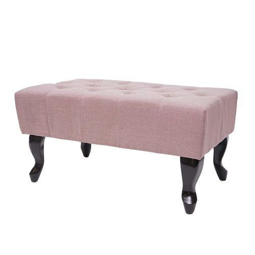 4057651518336 - Ottomane Chesterfield Oxford Sitzhocker Fußablage Hocker wasserabweisend Stoff Textil 39x77x47cm ~ vintage rosa 4057651518336 - Ottomane Chesterfield Oxford Sitzhocker Fußablage Hocker wasserabweisend Stoff Textil 39x77x47cm ~ vintage rosa