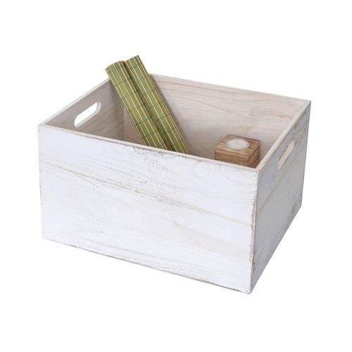 4057651264646 - Holzbox MCW-C20 Dekokiste Aufbewahrung Holzkiste Shabby-Look Vintage ~ 40x30x24cm weiß shabby 4057651264646 - Holzbox MCW-C20 Dekokiste Aufbewahrung Holzkiste Shabby-Look Vintage ~ 40x30x24cm weiß shabby