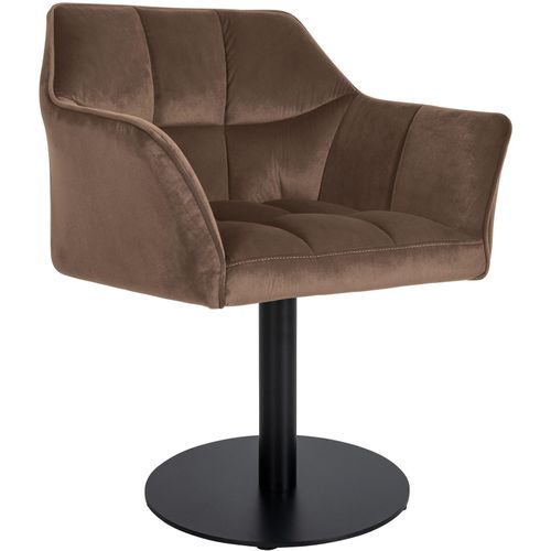 4251756488833 - Loungesessel Damaso I Esszimmerstuhl Mit Kunstleder- Stoff- Filz- Oder Samtbezug I Lounger Mit Schwarzem Metall-Gestell