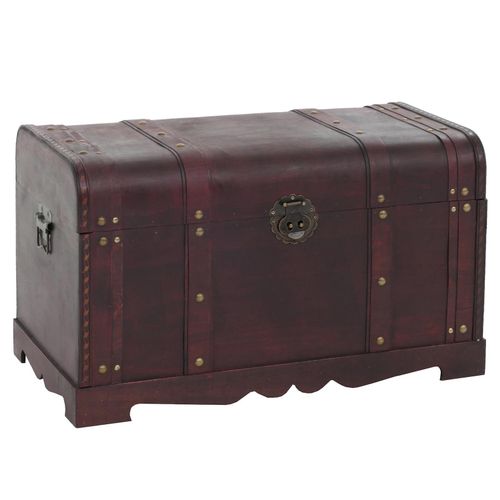 4052826157457 - Holztruhe Holzbox Schatztruhe Antibes Antikoptik 39x67x38cm ~ rund 4052826157457 - Holztruhe Holzbox Schatztruhe Antibes Antikoptik 39x67x38cm ~ rund