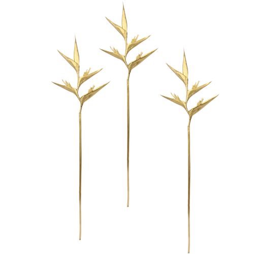4019844792008 - Kunstblume IGEA Heliconia Kunstpflanzen Gr B H L 20 cm x 74 cm x 2 cm 3 St goldfarben Weitere Weihnachtsdeko Exotischer DekozweigTropische Blume 3er Set 4019844792008 - Kunstblume IGEA Heliconia Kunstpflanzen Gr B H L 20 cm x 74 cm x 2 cm 3 St goldfarben Weitere Weihnachtsdeko Exotischer DekozweigTropische Blume 3er Set