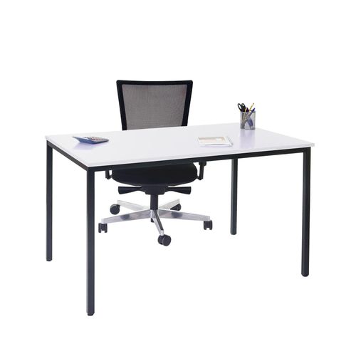 4057651425238 - Schreibtisch Petrila Konferenztisch Bürotisch Seminartisch 160x80cm MDF ~ weiß
