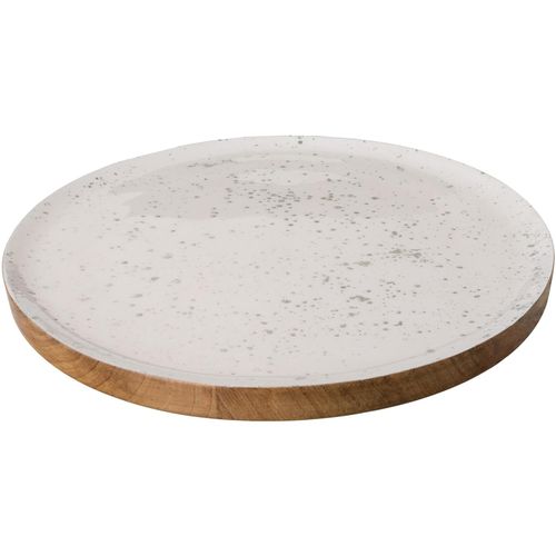 4064118999478 - Dekoteller CREATIV DECO Weihnachtsdeko Dekoschalen Gr Ø 4000 cm braun (weiß braun) Dekoschalen Dekotabletts mit silberfarbener Schattierung 4064118999478 - Dekoteller CREATIV DECO Weihnachtsdeko Dekoschalen Gr Ø 4000 cm braun (weiß braun) Dekoschalen Dekotabletts mit silberfarbener Schattierung