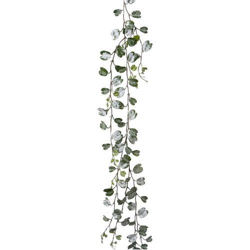 4003529921159 - Winterliche Kunstpflanze MY HOME Weihnachtsdeko Weihnachtsgirlande Kunstpflanzen Gr L 190 cm grün (weiß grün) Adventskranz Girlande Weihnachtsdekoration Weihnachtsgirlande Adventskränze Girlanden Kunstpflanzen Girlande traumhaft beschneit Länge 190 cm