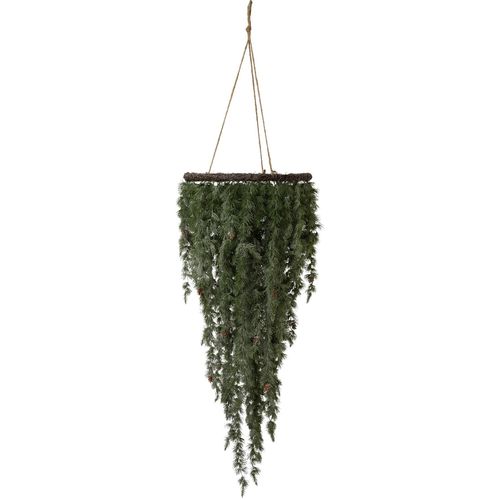 4064118113591 - Winterliche Kunstpflanze CREATIV GREEN Weihnachtsdeko Kunstpflanzen Gr Ø H 41 cm x 110 cm 1 St grün Weihnachtsgirlande Adventskränze Girlanden Hängezweige mit Metallring Ø 41 cm Rebenkranz und Aufhängung