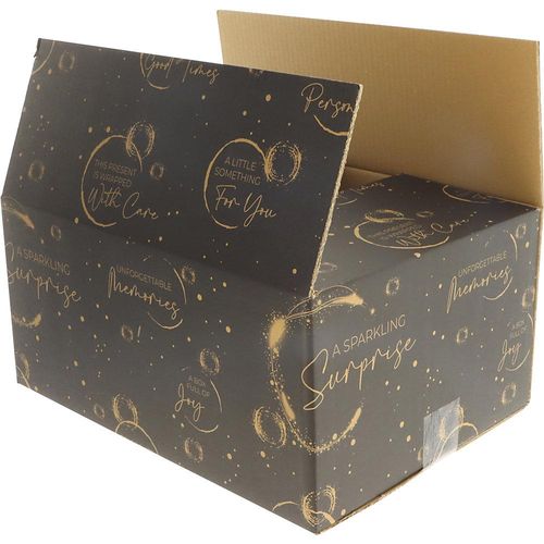 4251924790195 - Geschenkbox Bubbles schwarz Innenmaße 310 x 200 x 140 mm ab 100 Stk kaiserkraft