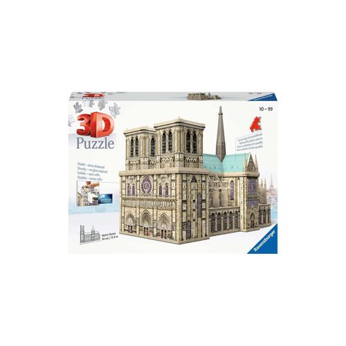 4005556125234 - Ravensburger 3D Puzzle 12523 - Cathédrale Notre-Dame de Paris - 324 Teile - Notre-Dame zum selber Puzzeln ab 10 Jahren