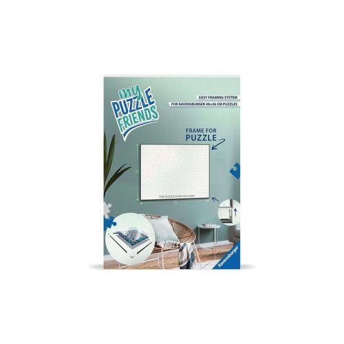 4005555012474 - Ravensburger Puzzle-Rahmen weiß  17900 - Format 50 x 37 cm passend für 500 Teile Puzzles