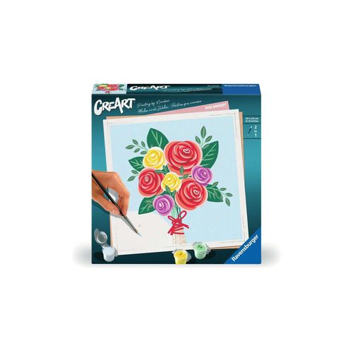 4005556255207 - Malen nach Zahlen RAVENSBURGER CreArt Rosenstrauß bunt Malvorlagen KinderB20cm H20cm für Erwachsene Made in Europe B20cm H20cm 4005556255207 - Malen nach Zahlen RAVENSBURGER CreArt Rosenstrauß bunt Malvorlagen KinderB20cm H20cm für Erwachsene Made in Europe B20cm H20cm