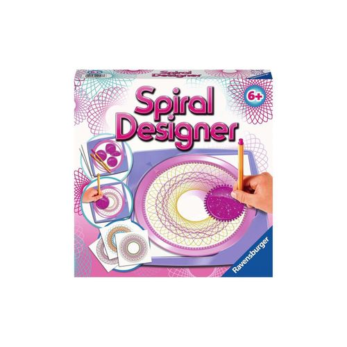 4005556290277 - Ravensburger Spiral-Designer Girls 29027 Zeichnen lernen für Kinder ab 6 Jahren Zeichen-Set mit Schablonen für farbenfrohe Spiralbilder und Mandalas