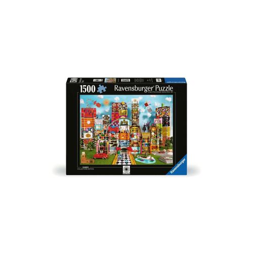 4005555004349 - Ravensburger Puzzle 12000434 - Eames House of Cards Fantasy - 1500 Teile Puzzle für Erwachsene und Kinder ab 14 Jahren