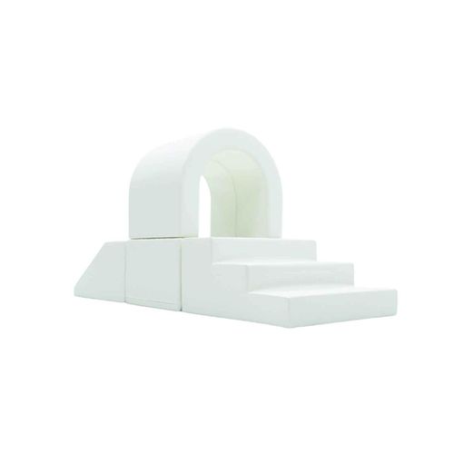 4751005646439 - Spielbausteine IGLU 4 XL Schaumstoff Softbausteine Spielset - Tunnel Weiß