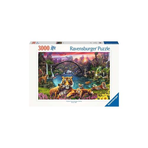 4005556167197 - Puzzle Tiger in paradiesischer Lagune 3000 Teile
