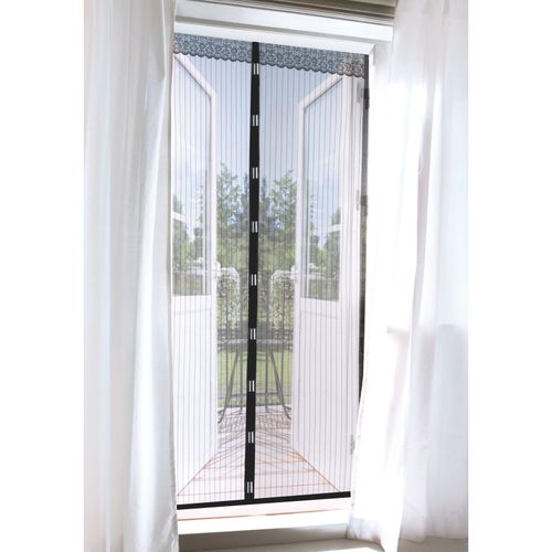 4016471032385 - EASYmaxx Moskitonetz Magic Klick mit Magnetverschluß - schwarz 90 x 210 cm