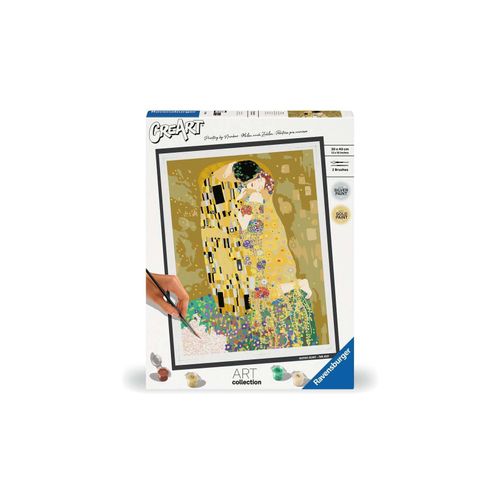 4005556236480 - Malen nach Zahlen RAVENSBURGER CreArt ART Collection The Kiss (Klimt) Malvorlagen bunt Kinder Malen Zubehör Made in Europe  FSC - schützt Wald weltweit