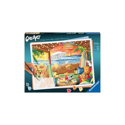 4005556202768 - Malen nach Zahlen RAVENSBURGER CreArt Cozy Cabana Malvorlagen bunt Kinder Malen Zubehör Made in Europe FSC- schützt Wald - weltweit 4005556202768 - Malen nach Zahlen RAVENSBURGER CreArt Cozy Cabana Malvorlagen bunt Kinder Malen Zubehör Made in Europe FSC- schützt Wald - weltweit