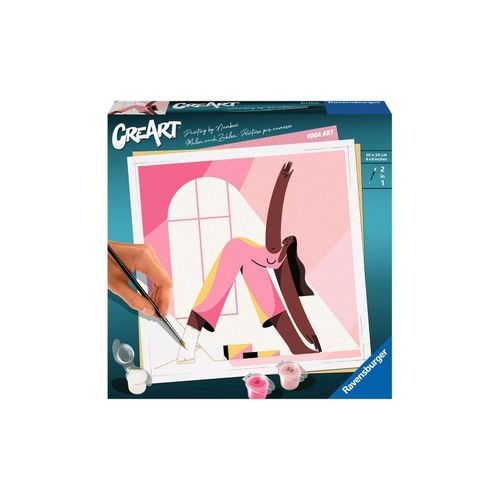 4005556236688 - Malen nach Zahlen RAVENSBURGER CreArt Yoga Kunst bunt Malvorlagen KinderB20cm H20cm Made in Europe B20cm H20cm
