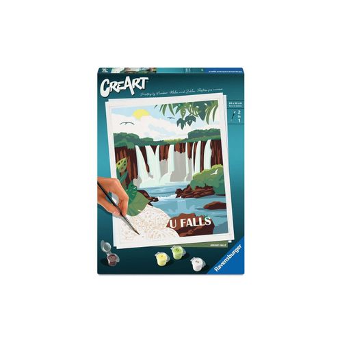 4005556258949 - CreArt - Iguazu Wasserfälle Malen