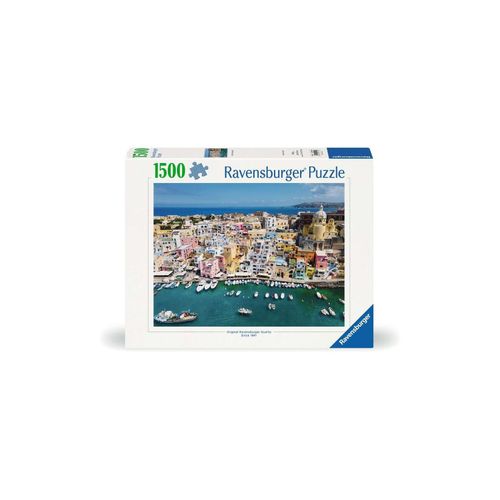4005555012108 - Ravensburger Puzzle 12001210 - Buntes Procida Italien - 1500 Teile Puzzle für Erwachsene und Kinder ab 14 Jahren