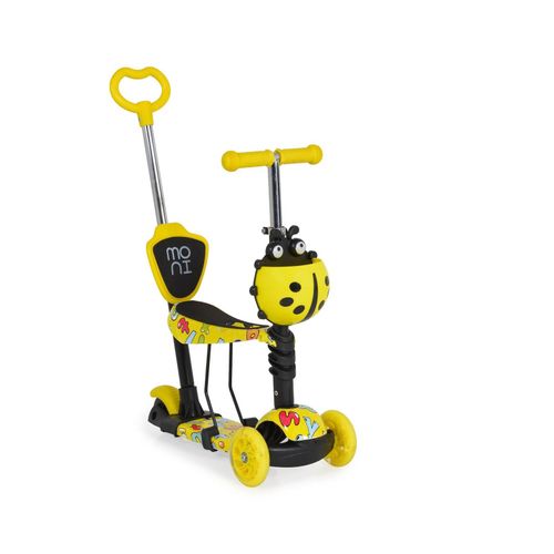 3800146227937 - Kinderroller Lollipop 3 in 1 Schiebestange Sitz PU-Vorderräder mit LED gelb 3800146227937 - Kinderroller Lollipop 3 in 1 Schiebestange Sitz PU-Vorderräder mit LED gelb