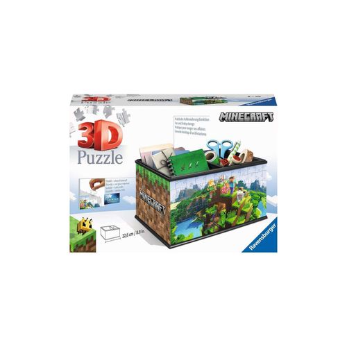 4005556112869 - Ravensburger 3D Puzzle 11286 - Aufbewahrungsbox Minecraft - 216 Teile - Praktischer Organizer für Minecraft Fans ab 8 Jahren