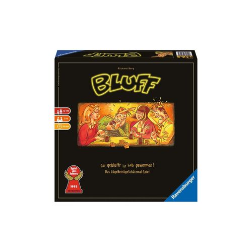 4005556272235 - Ravensburger 27223 - Bluff Partyspiel für 2-6 Spieler Würfelspiel für alle Bluffer ab 12 Jahren Spiel des Jahres