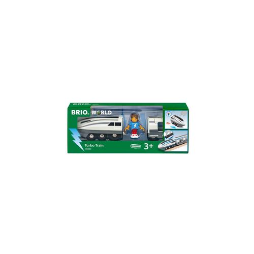 7312350360035 - 36003 BRIO Turbo-Zug - Batteriebetriebener Spielzeugzug für Kinder ab 3 Jahren