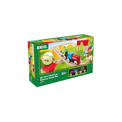 7312350337105 - Holz-Spielzeug MEINE ERSTE BAHN 25-teilig in bunt