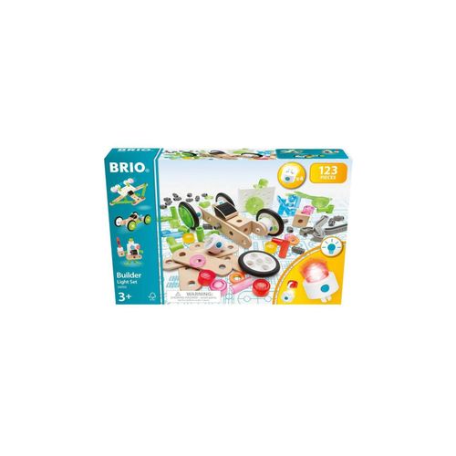 7312350345933 - BRIO Builder 34593 Licht-Konstruktionsset 120 tlg - Das kreative Konstruktionsspielzeug aus Schweden mit mehrfarbigen Licht-Bausteinen für noch mehr