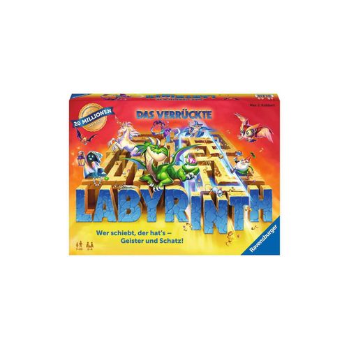 4005556269556 - Ravensburger 26955 Das verrückte Labyrinth - Spieleklassiker für 2 - 4 Personen ab 7 Jahren